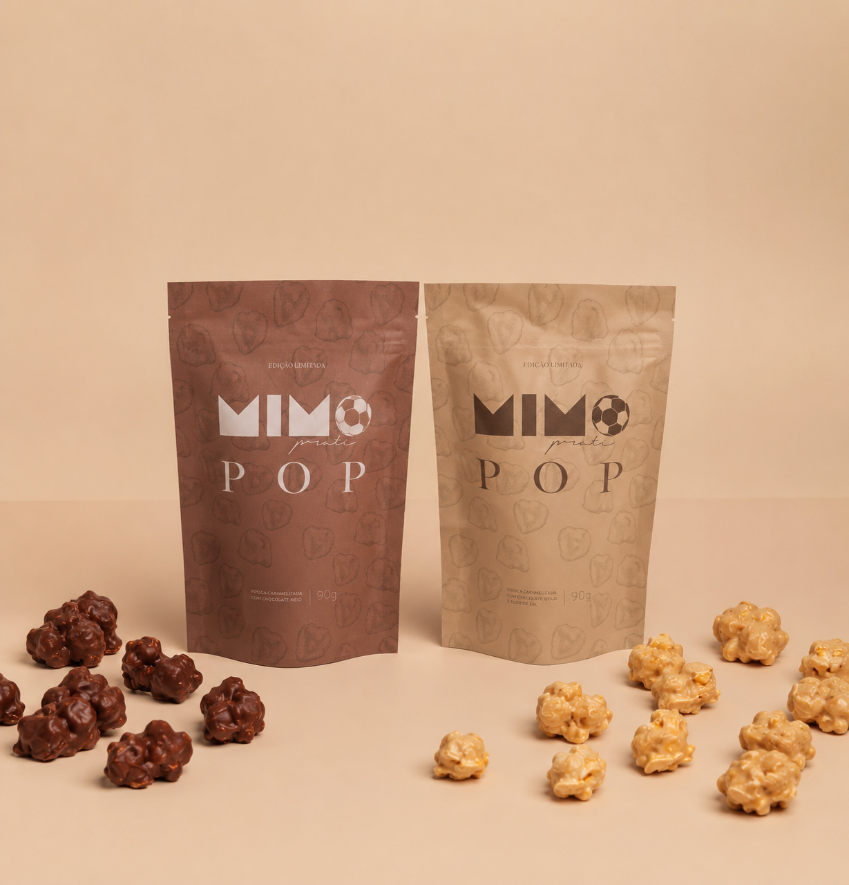 Mimo Pop — Pipoca caramelizada artesanal edição limitada Copa 2026